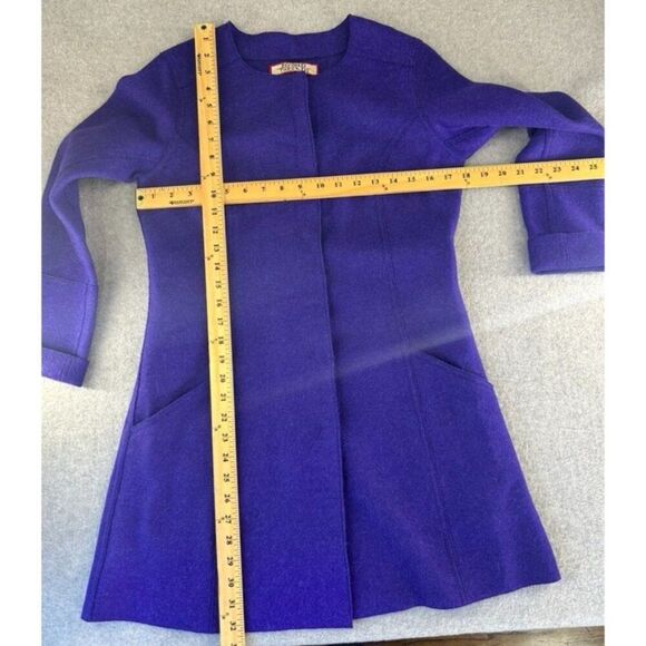 Womens Beyond Threads Small (?) Alpaca Wool Blue Purple Button Front Jacket Coat - Picture 14 of 15